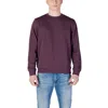 Hugo Boss Cotton-terry Relaxed-fit Sweatshirt With Logo Patch In Purple