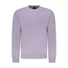 Hugo Boss Purple Cotton Sweater
