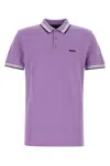 Hugo Boss Paddy Contrast Mens Polo In Purple