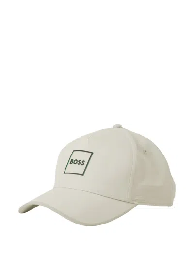 Hugo Boss Pyer Logo-detail Adjustable-strap Baseball Cap In White
