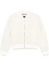 Hugo Boss Quilted Bomber Jacket In Neutrals