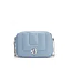Hugo Boss Quilted Crossbody Bag With Double B Monogram Hardware In Blue