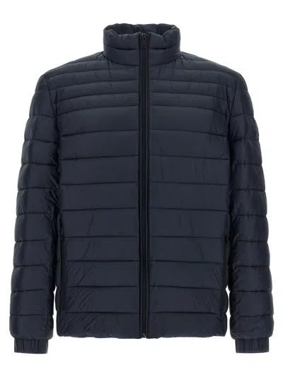 Hugo Boss Quilted Down Down Jacket In Navy