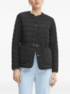 Hugo Boss Quilted-drawstring Jacket In Blue