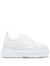 Hugo Boss Chunky-sole Trainers In A Quilted Effect In White