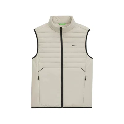 Hugo Boss Quilted Gilet In Green
