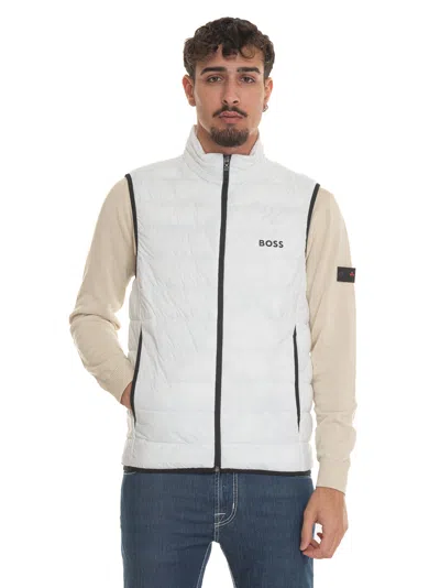 Hugo Boss V-thor Quilted Gilet In White