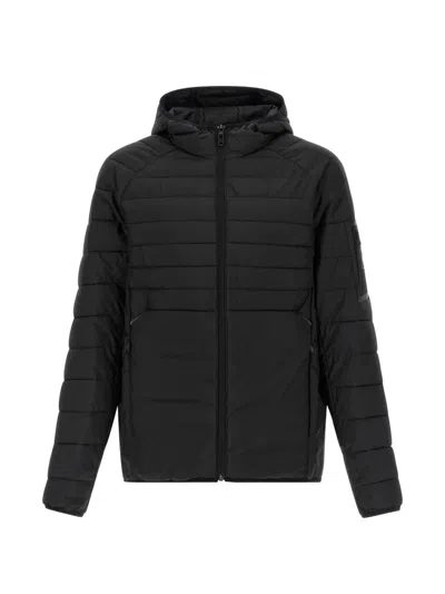 Hugo Boss Water-repellent Padded Jacket With Decorative Reflective Details In Black