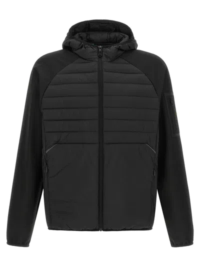 Hugo Boss Quilted Hybrid Hybrid Jacket In Black