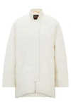 Hugo Boss Quilted Jacket With Water-repellent Finish In White