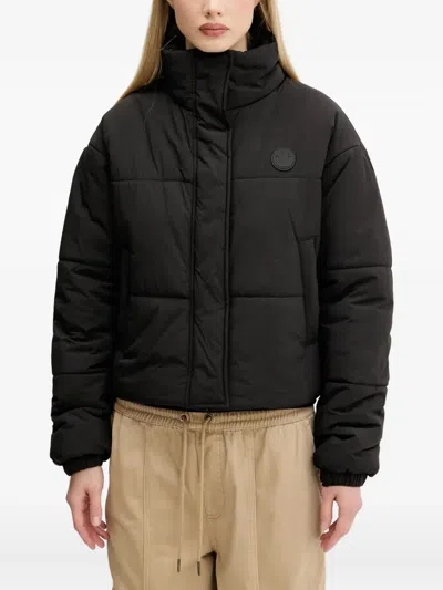Hugo Boss Quilted Logo Puffer Jacket In Black