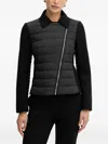 Hugo Boss Quilted Panelled Jacket In Black