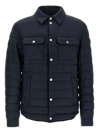 HUGO BOSS QUILTED SHIRT-COLLAR PADDED JACKET