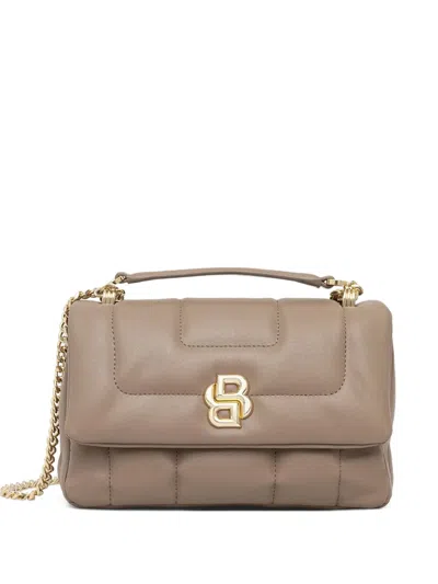 Hugo Boss Quilted Shoulder Bag In Neutral