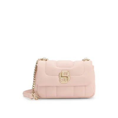 Hugo Boss Quilted Shoulder Bag With Double B Monogram Trim