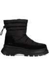 Hugo Boss Quilted Snow Boots In Black
