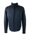 Hugo Boss Quilted Vertical Collar Down Jacket In Black