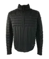 Hugo Boss Quilted Vertical Collar Down Jacket In Black