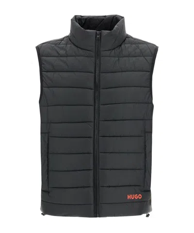 HUGO BOSS HUGO BOSS WATER-REPELLENT SLIM-FIT PADDED GILET