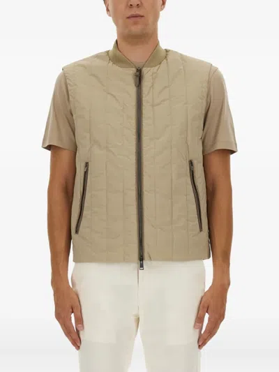 HUGO BOSS QUILTED ZIP GILET