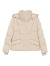 Hugo Boss Quilted Zip-up Puffer Jacket In Neutral