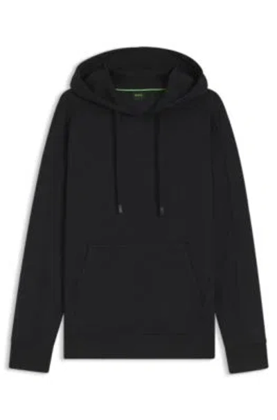 HUGO BOSS QUILTED-JACQUARD HOODIE IN A REGULAR FIT
