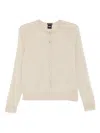Hugo Boss Raglan-sleeve Wool Cardigan In Neutral