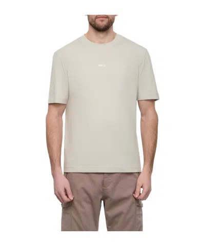 Hugo Boss Raised-logo Cotton T-shirt In White