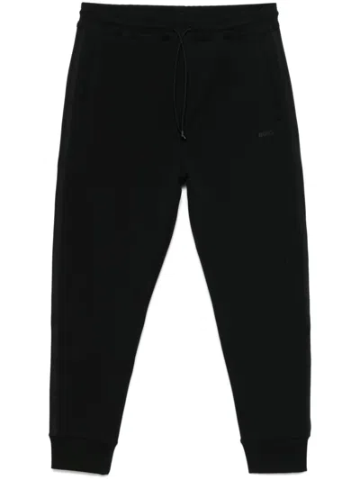 Hugo Boss Raised Logo-detail Sweatpants In Black