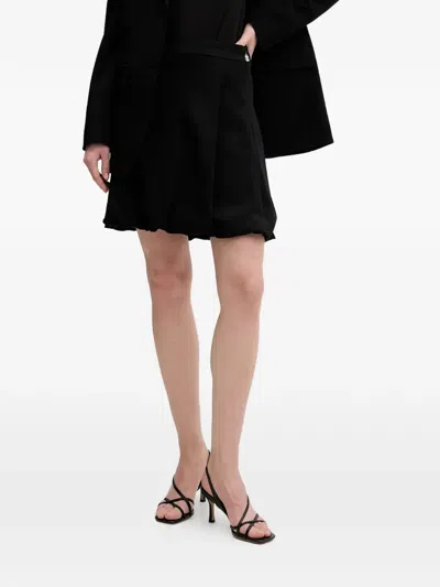 Hugo Boss Ramunt A-line Mini Skirt In Black