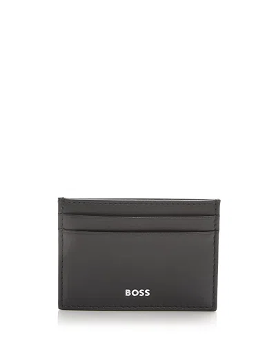 Hugo Boss Randy Leather Card Case In Black