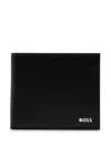 Hugo Boss Black Saffiano Leather Wallet In Black