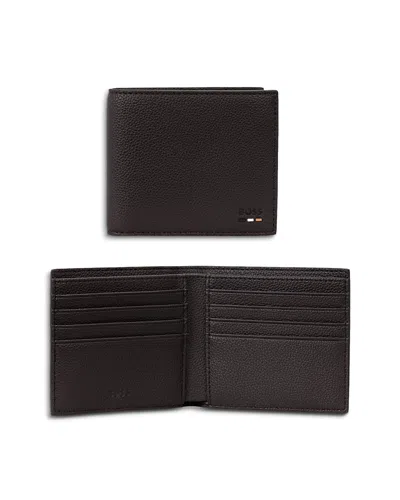 Hugo Boss Ray Eight Slot Wallet In Brown