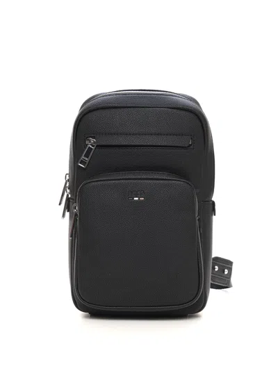 Hugo Boss Ray-monostrap Shoulder Bag In Black