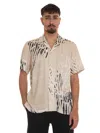 HUGO BOSS RAYER SHORT- SLEEVED SHIRT MICRO-FANTASY