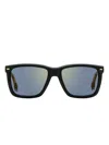 Hugo Boss Rectangle-frame Sunglasses In Black