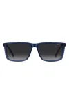 Hugo Boss Rectangle-frame Sunglasses In Blue