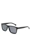 Hugo Boss Rectangle Sunglasses, 57mm In Black
