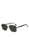 Hugo Boss Rectangle Sunglasses, 58mm In Black
