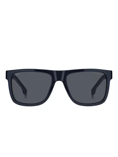 Hugo Boss Rectangle Sunglasses In Blue