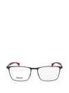 Hugo Boss Rectangle-frame Glasses In Black