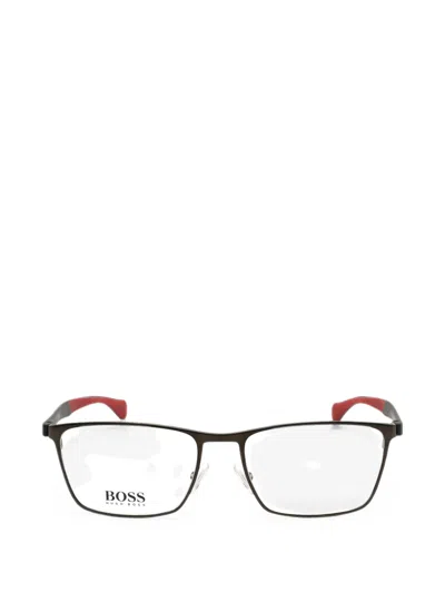 Hugo Boss Rectangle-frame Glasses In Black