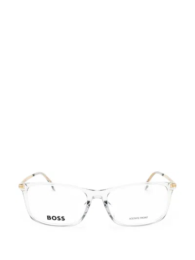 Hugo Boss Rectangle-frame Glasses In White