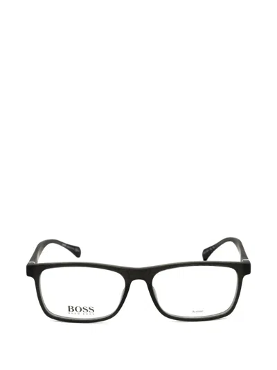 HUGO BOSS RECTANGLE-FRAME GLASSES
