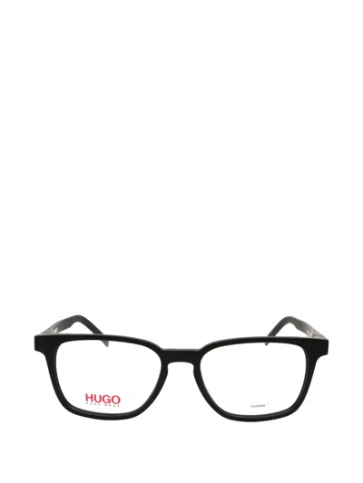 Hugo Boss Rectangle-frame Glasses In Black