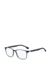 Hugo Boss Rectangle-frame Glasses In Blue