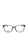 Hugo Boss Rectangle-frame Glasses In Blue