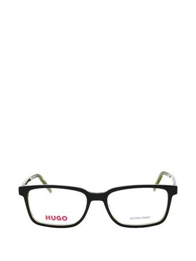 Hugo Boss Rectangle-frame Glasses In Black