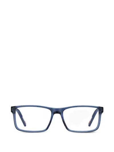 Hugo Boss Rectangle-frame Glasses In Blue