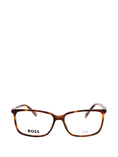 Hugo Boss Rectangle-frame Glasses In Multi